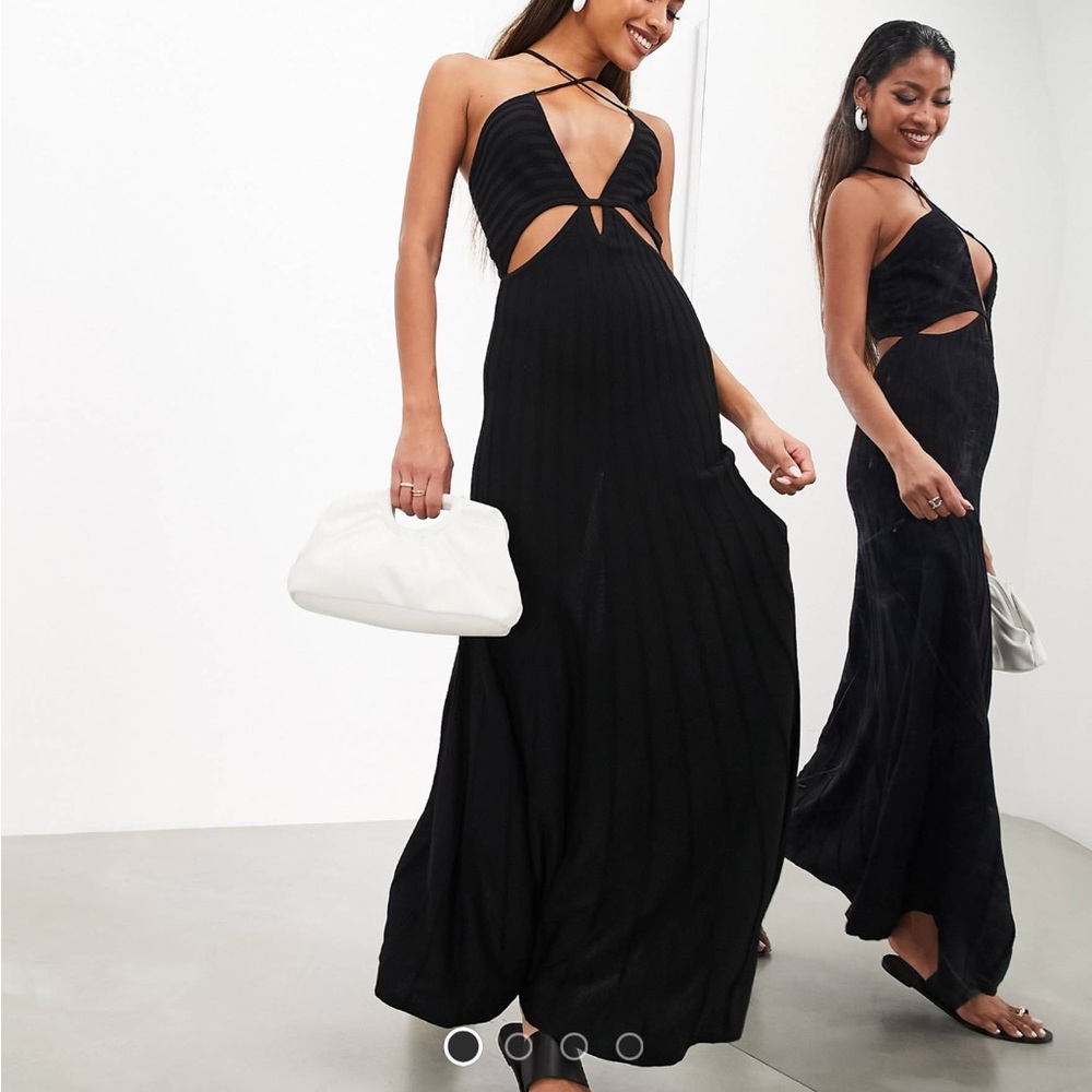 ASOS edition cut out strappy knit dress